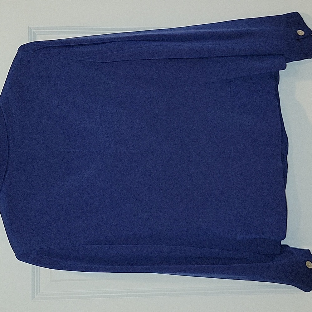 Talbots Royal Blue Women's Silk Blazer - Picture 5 of 6